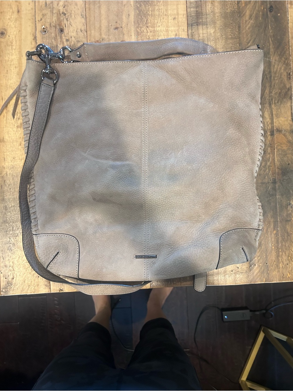 Rebecca Minkoff Taupe Leather Shoulder Bag